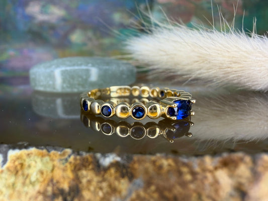 14 karaat gouden ring met toermalijn