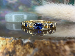 14 karaat gouden ring met toermalijn 14 karaat gouden ring met toermalijn