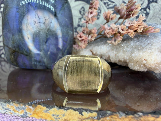 8 karaat zegelring