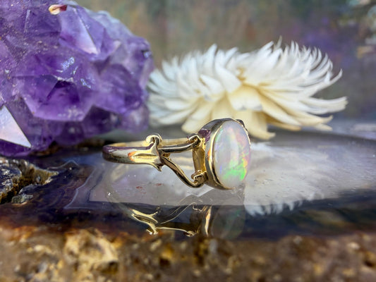 9 karaat opaal ring