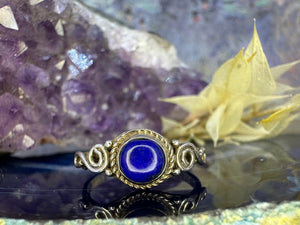 Zilveren ring met lapis lazuli Zilveren ring met lapis lazuli