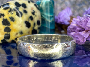 Zilveren trouwring Zilveren trouwring