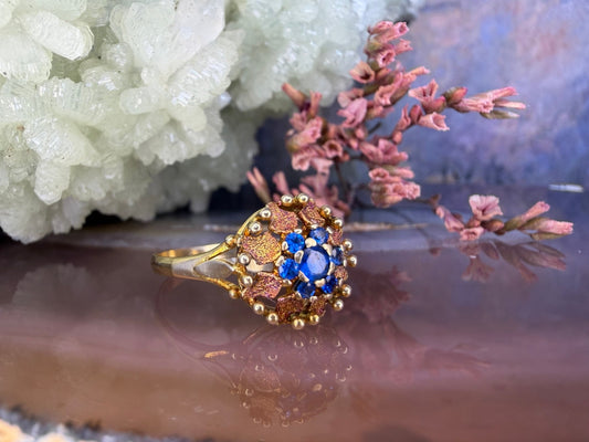 14 karaat gouden spinel ring