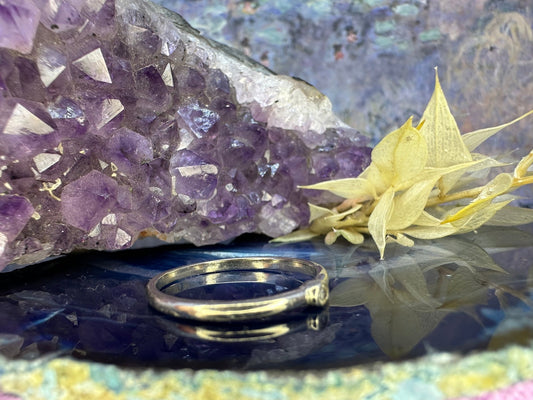 Zilveren ring met zirkonia