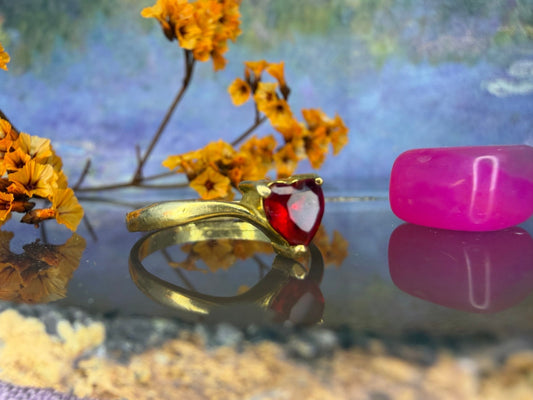 14 karaat gouden hart ring