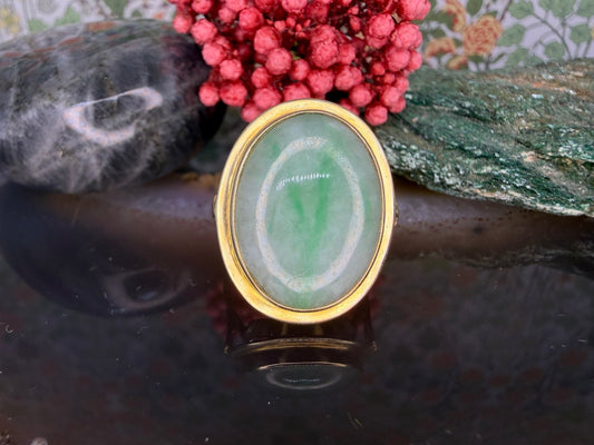 14 karaat gouden jade ring