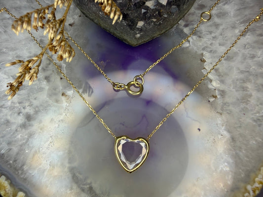 14 karaat gouden hartje ketting