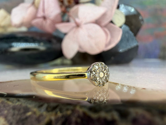 14 karaat gouden diamant ring