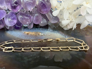 14 karaat gouden schakelarmband 14 karaat gouden schakelarmband