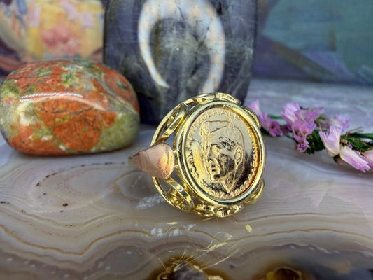 14 karaat gouden Kennedy muntring