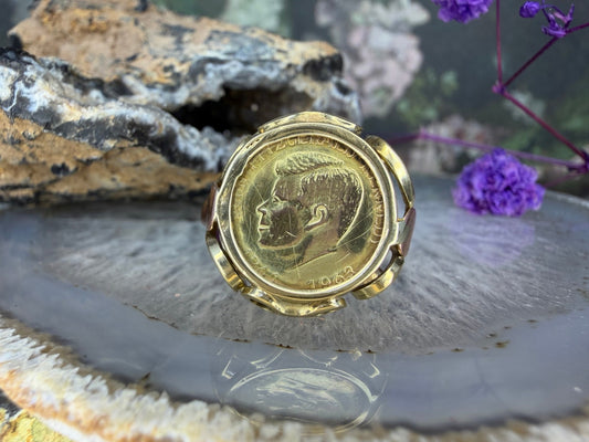 14 karaat gouden Kennedy muntring
