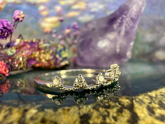 Zilveren ring met zirkonia