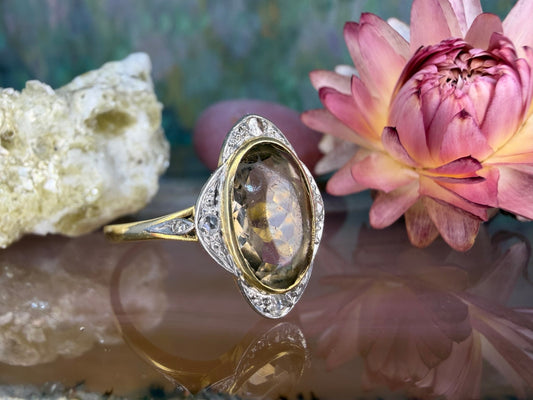 14 karaat gouden spinel ring