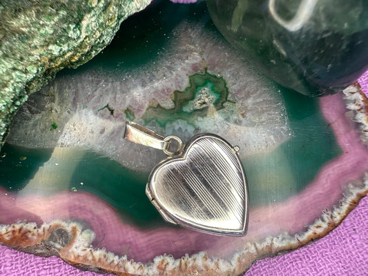 Zilveren medaillon locket