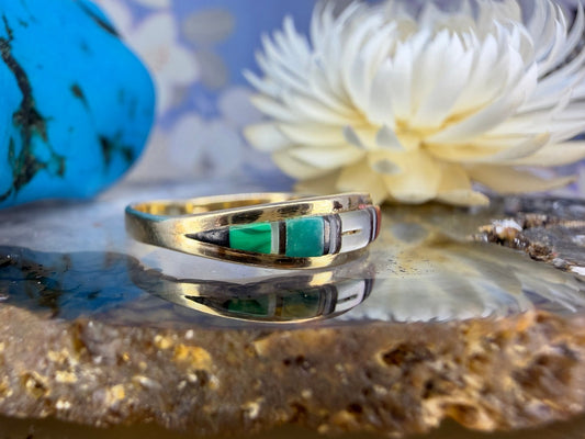 14 karaat gouden inleg ring