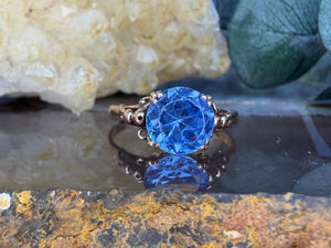 14 karaat gouden spinel ring 14 karaat gouden spinel ring