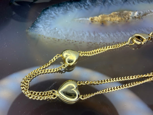 18 karaat hart armband