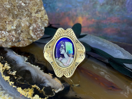 14 karaat gouden Limoges ring