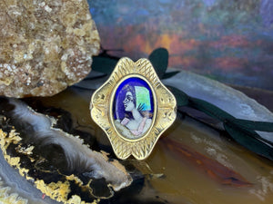 14 karaat gouden Limoges ring 14 karaat gouden Limoges ring