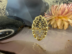 14 karaat gouden filigraan ring 14 karaat gouden filigraan ring