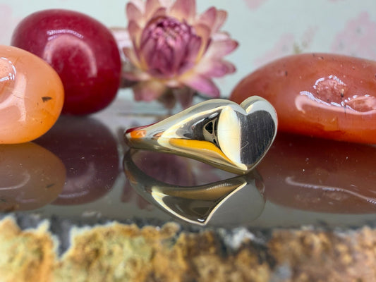 14 karaat gouden hart ring