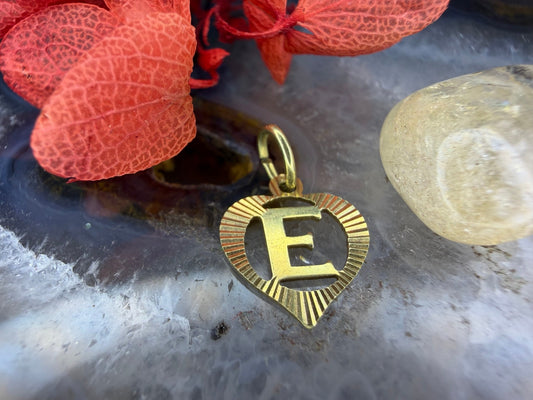 14 karaat gouden ‘E’ hanger