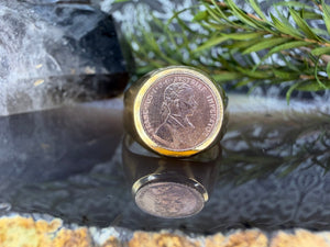 18 karaat gouden muntring 18 karaat gouden muntring