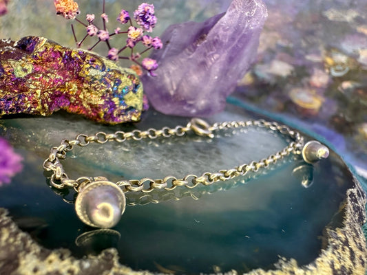 Zilveren kinderarmbandje met bedels