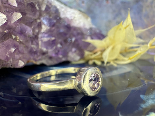 Zilveren ring met amethist