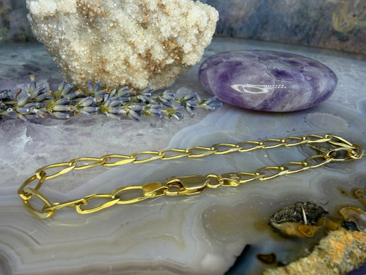 18 karaat gouden schakelarmband