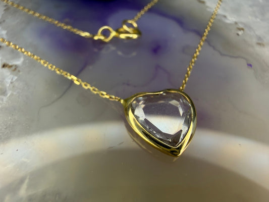 14 karaat gouden hartje ketting