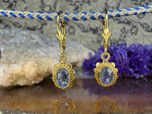14 karaat gouden spinel oorbellen 14 karaat gouden spinel oorbellen