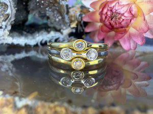 18 karaat gouden diamanten ring 18 karaat gouden diamanten ring
