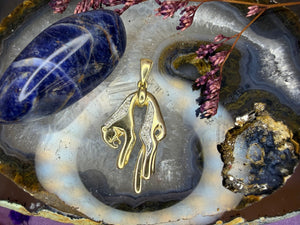 14 karaat gouden panter hanger 14 karaat gouden panter hanger