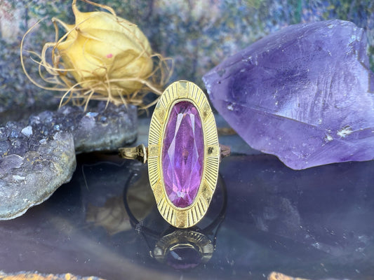 18 karaat gouden robijn ring