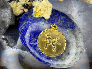 18 karaat gouden Tweelingen hanger 18 karaat gouden Tweelingen hanger