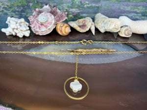 18 karaat gouden klaver ketting 18 karaat gouden klaver ketting