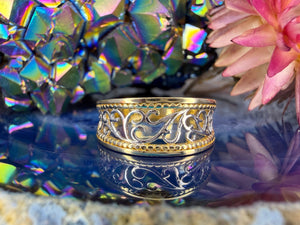 14 karaat gouden filigraan ring 14 karaat gouden filigraan ring