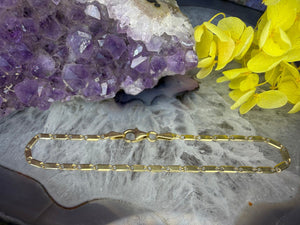 14 karaat gouden schakel armband 14 karaat gouden schakel armband