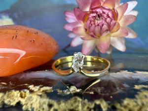 18 karaat gouden diamant ring 18 karaat gouden diamant ring