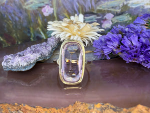 14 karaat gouden amethist ring 14 karaat gouden amethist ring