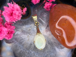 14 karaat gouden opaal hanger 14 karaat gouden opaal hanger