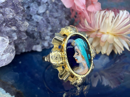 14 karaat gouden Limoges ring