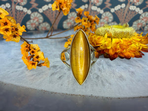 8 karaat tijgeroog ring 8 karaat tijgeroog ring