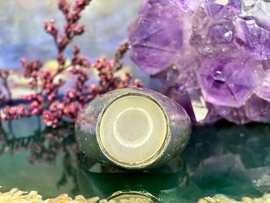 Zilveren ring met maansteen