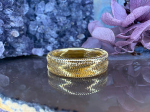 18 karaat gouden gevlochten ring 18 karaat gouden gevlochten ring