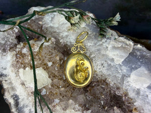 14 karaat gouden kalebas hanger 14 karaat gouden kalebas hanger