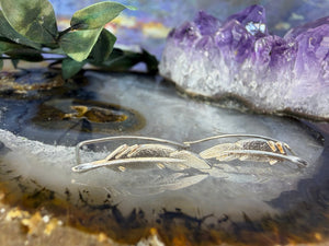 Zilveren veer oorbellen Zilveren veer oorbellen