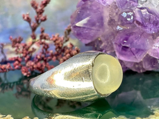 Zilveren ring met maansteen
