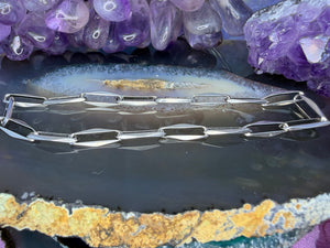 Zilveren paperclip armband Zilveren paperclip armband